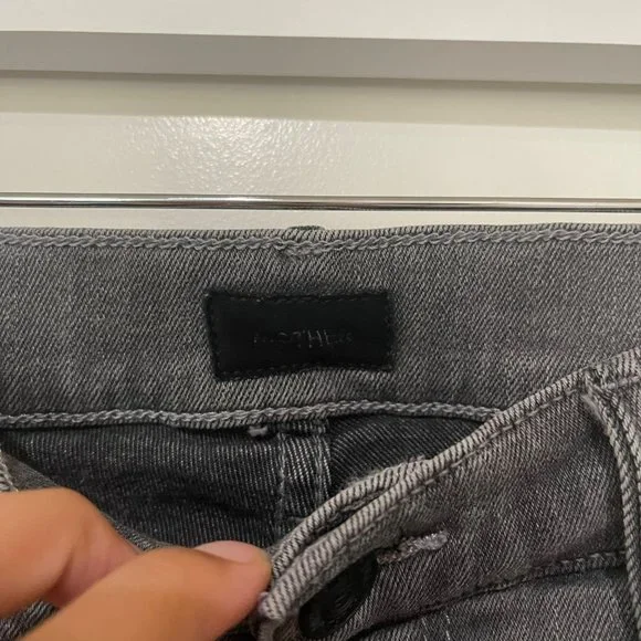 MOTHER Swooner Grey Supermoon Denim Skinny Jean - Picture 4 of 10
